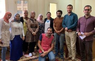 Graduate students and early career faculty at the Egyptian Atomic Engergy Authority